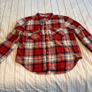 Plaid button down